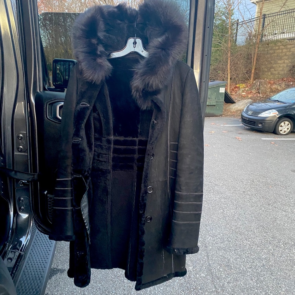 Black Shearling Coat